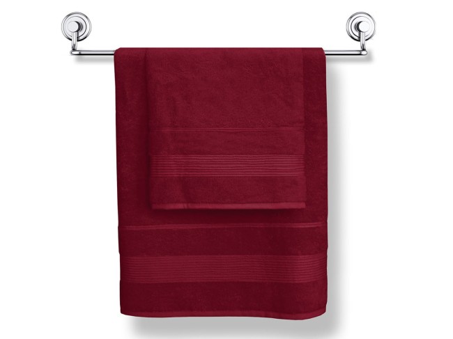Ręcznik bamboo Moreno 50x90 kolor burgund