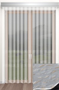 Firana biała haftowana wysokość 280 cm