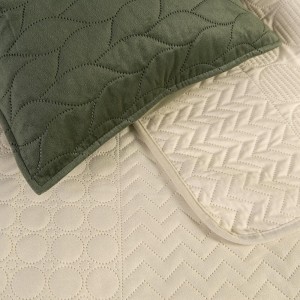Poszewka na poduszkę 40x40 Verde mink zielona