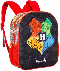 Plecak dziecięcy Harry Potter 3D, czarny z regulowanymi szelkami