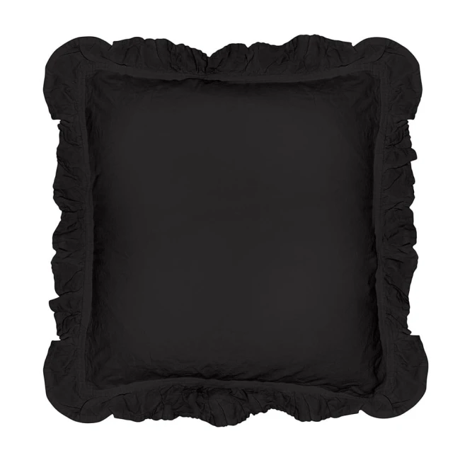  Miękkie, dekoracyjne, miłe w dotyku poszewki bawełniane w rozmiarze 40x40 cm w kolorze czarnym 