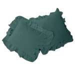 Komplet poszewek bawełnianych 2x40x40 cm Stonewashed Exclusive Dark Green