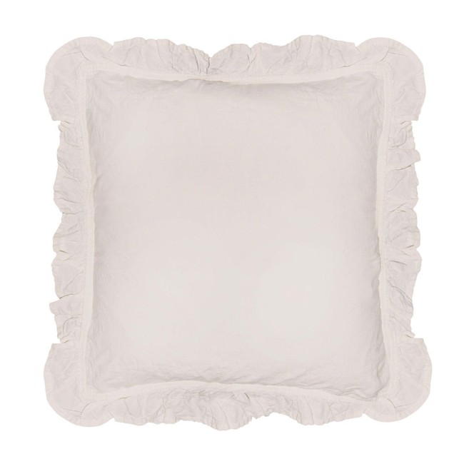  Miękkie, dekoracyjne, miłe w dotyku poszewki bawełniane w rozmiarze 40x40 cm w kolorze kremowym 