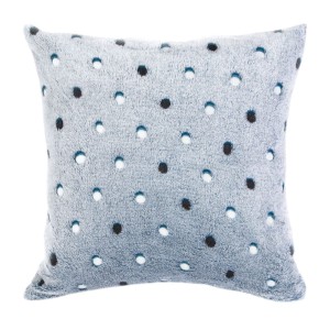 Poszewka mikrofibra 40x40 Neon kropki kolor navy