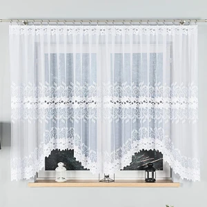 Firana gotowa Bastia żakardowa 400x160 biała