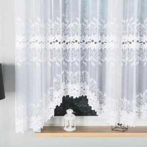 Firana gotowa Bastia żakardowa 400x160 biała