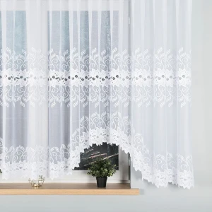 Firana gotowa Bastia żakardowa 500x160 biała