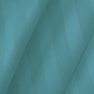 Pościel bambusowa satyna bawełniana 220x200 Bamboo paski, turkusowa