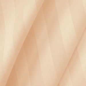 Poszewka bambusowa satyna bawełniana 40x40 Bamboo paski, beżowe
