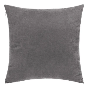 Poszewka dekoracyjna 45x45 szara, gładka