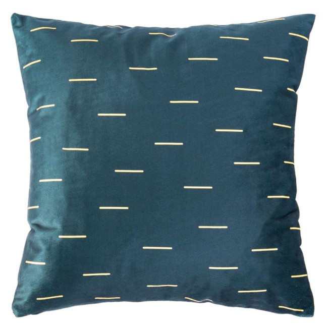  Elegancka, nowoczesna poszewka dekoracyjna 40x40 cm paski niebieska i złota 