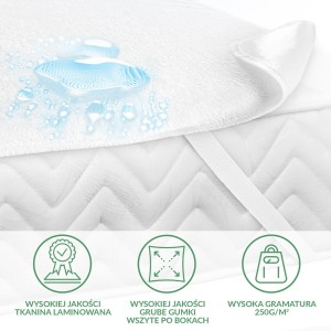 Ochraniacz na materac 200x220 Bonson kolor biały