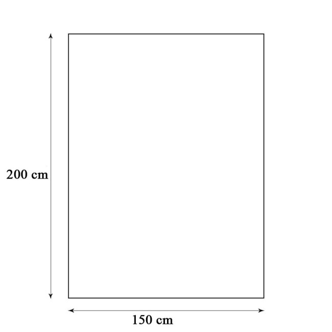 Koc bawełniany w kolorze zieleni butelkowej o wymiarach 150x200 cm. Przedstawiony w pozycji leżącej, z wyraźnie zaznaczonymi krawędziami. Tło jednolite, co podkreśla intensywność koloru. Idealny do wystroju wnętrz jako dekoracyjny element.