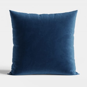 Poszewka welwetowa 40x40 dekoracyjna Velvi, ciemno niebieska, granatowa