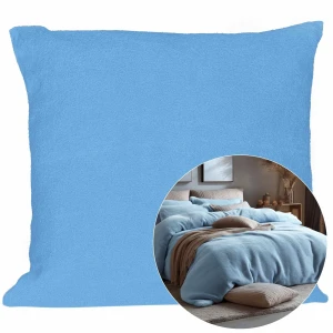 Poszewka frotte 40x40 kolor niebieski