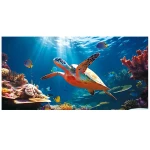 Ręcznik plażowy 100x180 Żółw w oceanie szybkoschnący z mikrofibry duży