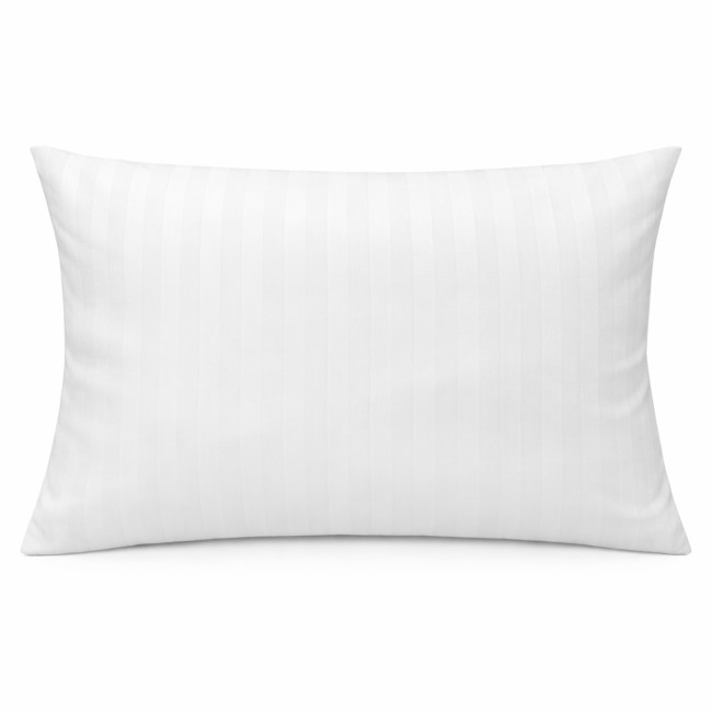  Biała klasyczna trwała poszewka hotelowa w 2 cm paski na poduszkę 50x60 cm 