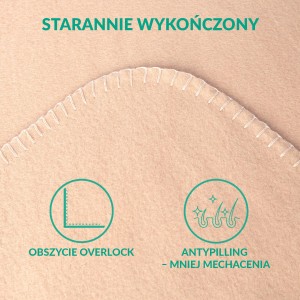 Koc polarowy 150x200 Lukka kolor beż
