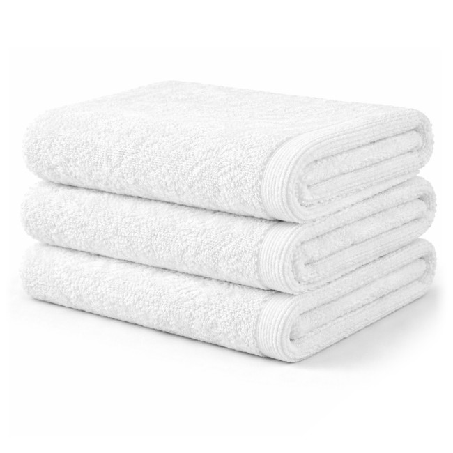  Chłonny biały ręcznik hotelowy 100% bawełna frotte 70x140 cm z kolekcji Aqua 