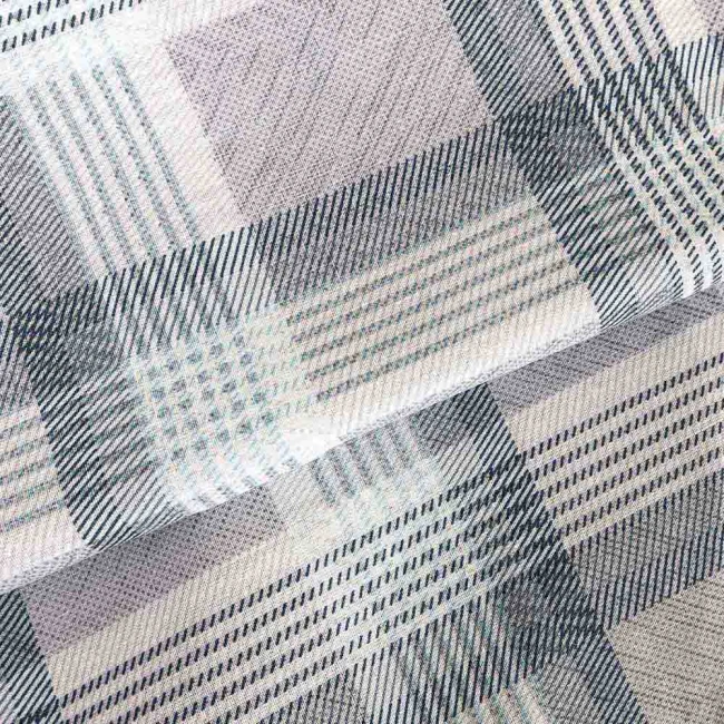 Pościel bawełniana 220x200 Grid szara klasyczna krata, Cottonlove