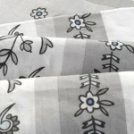 Pościel bawełniana 220x200 Paisley Calm szara i niebieska, Cottonlove