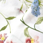 Pościel bawełniana 180x200 Wild Meadow biała w kolorowe kwiaty, Cottonlove