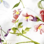 Pościel bawełniana 220x200 Wild Meadow biała w kolorowe kwiaty, Cottonlove