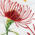 Pościel bawełniana 160x200 Sunny Bloom biała w kolorowe letnie kwiaty, Cottonlove