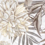 Pościel bawełniana 160x200 Amazing Beige beżowa w dekoracyjne liście, Cottonlove Exclusive