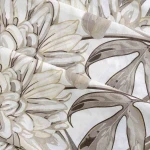 Pościel bawełniana 160x200 Amazing Beige beżowa w dekoracyjne liście, Cottonlove Exclusive