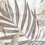 Pościel bawełniana 200x220 Amazing Beige beżowa w dekoracyjne liście, Cottonlove Exclusive