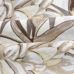Pościel bawełniana 200x220 Amazing Beige beżowa w dekoracyjne liście, Cottonlove Exclusive