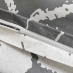 Pościel bawełniana 200x220 Mercer Grey szara i biała w dekoracyjny wzór, Cottonlove Exclusive