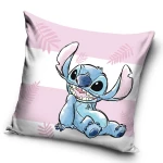 Poszewka valvet 40x40 Lilo & Stitch, różowa, dekoracyjna, dla dzieci