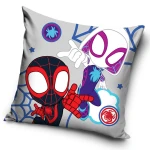 Poszewka valvet 40x40 Spidey, szara, dekoracyjna, dla dzieci
