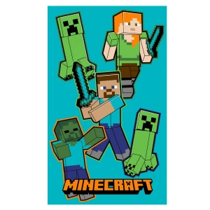 Ręcznik przedszkolny dla dziecka 30x50 Minecraft, zielony