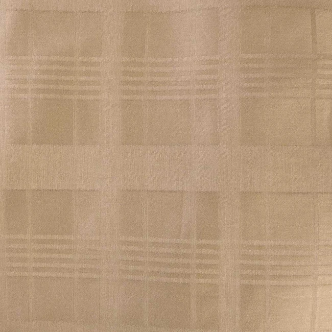 Pościel satyna bawełniana 160x200 Exclusive Marsela Light Brown, brązowa w kratkę