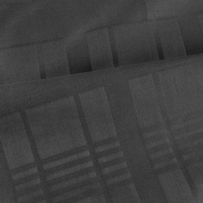 Pościel satyna bawełniana 140x200 Exclusive Marsela Anthracite, ciemno szara w kratkę