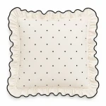 Komplet 2x Poszewka na poduszkę 40x40 Point Exclusive, w kropki, kremowa