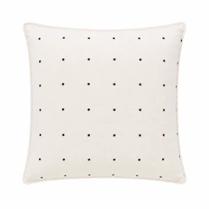 Komplet 2x Poszewka na poduszkę 40x40 Point Standard, w kropki, kremowa