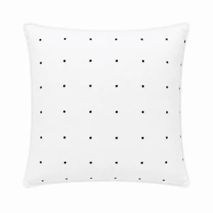 Komplet 2x Poszewka na poduszkę 40x40 Point Standard, w kropki, biała