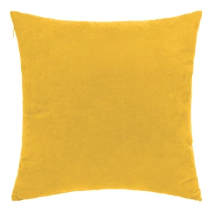 Poszewka dekoracyjna 45x45 żółta, gładka