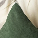 Poszewka dekoracyjna 45x45 zielona, gładka