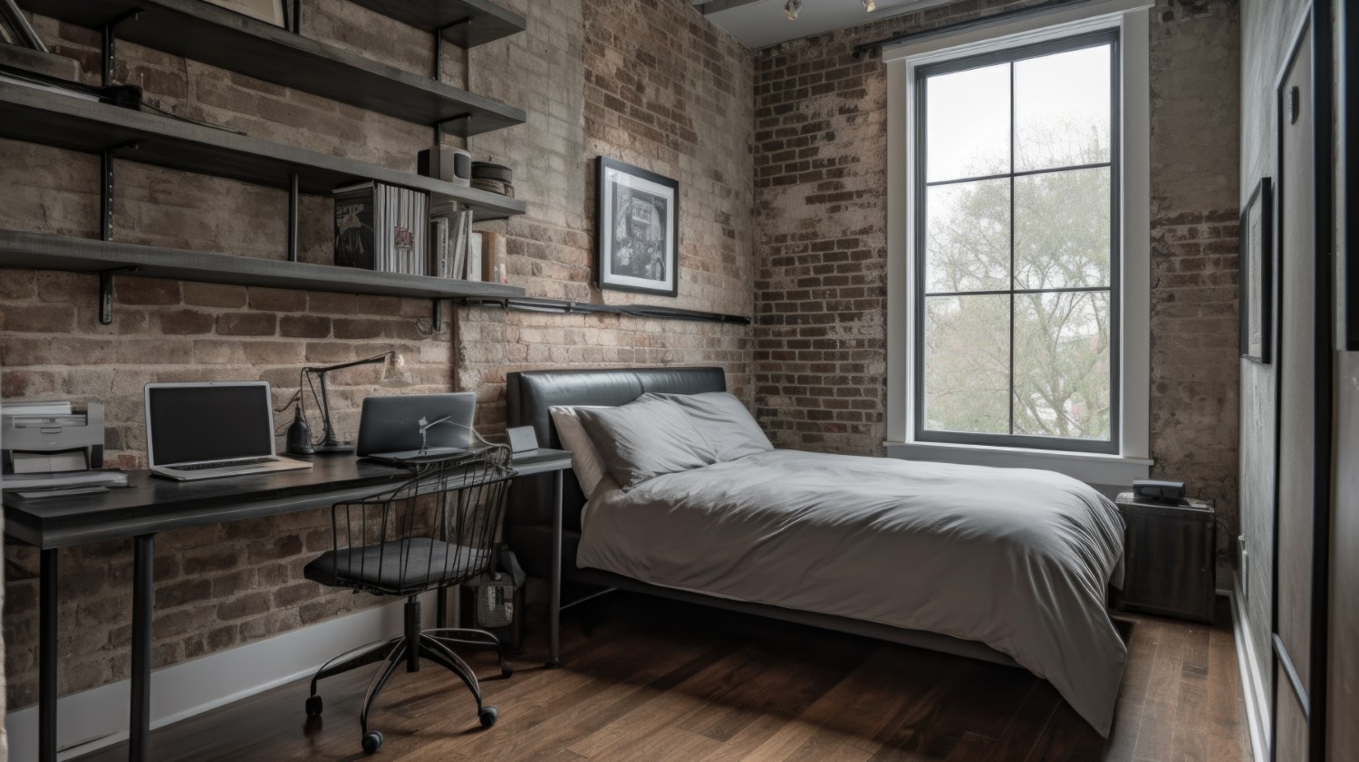 mala sypialnia loft