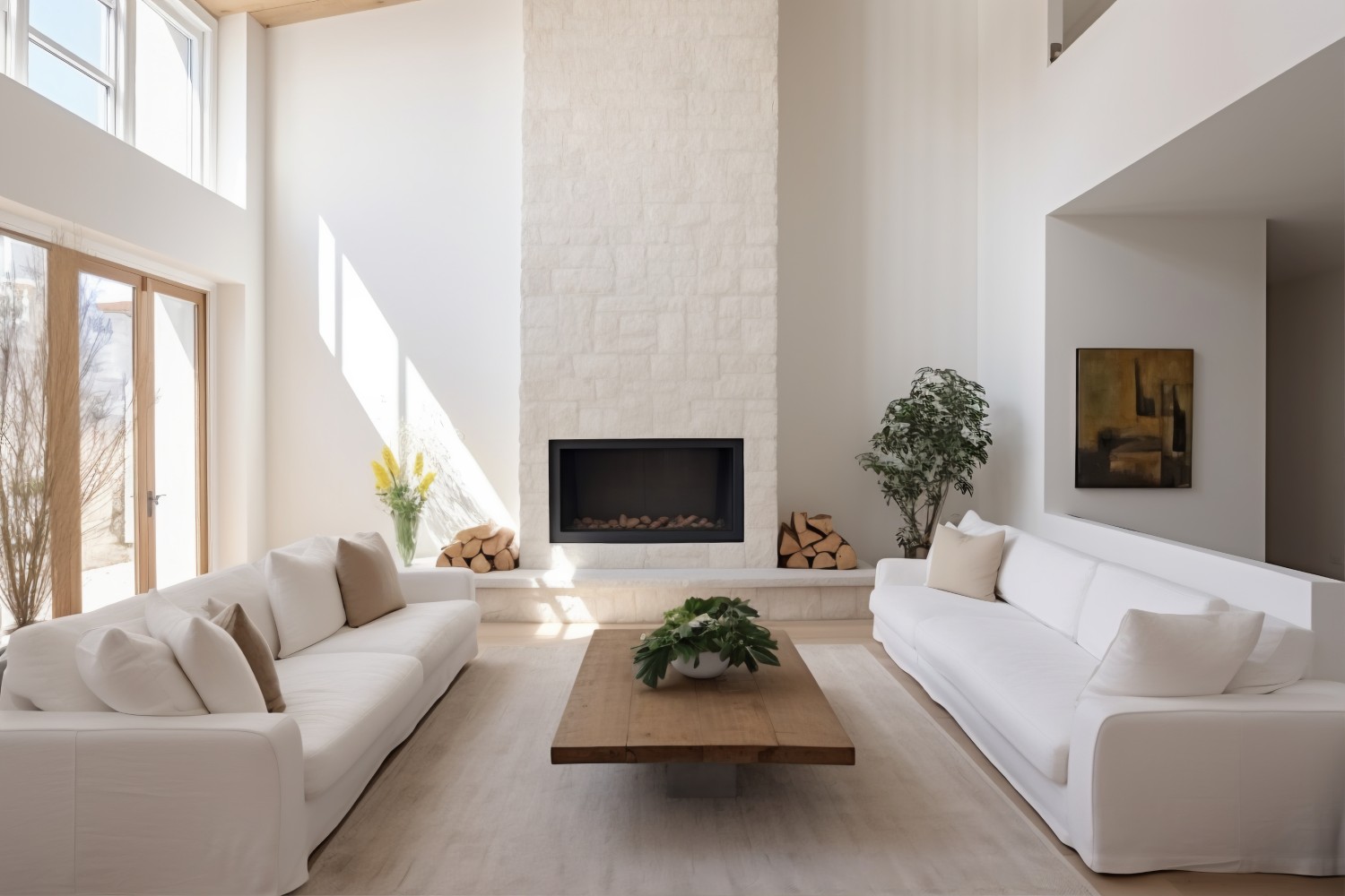salon minimalistyczny nowoczesny