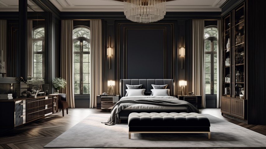 artdeco sypialnia styl