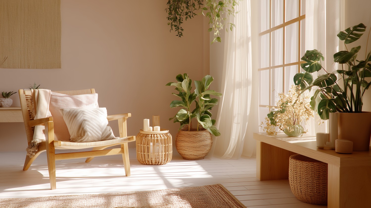 salon japandi fotel