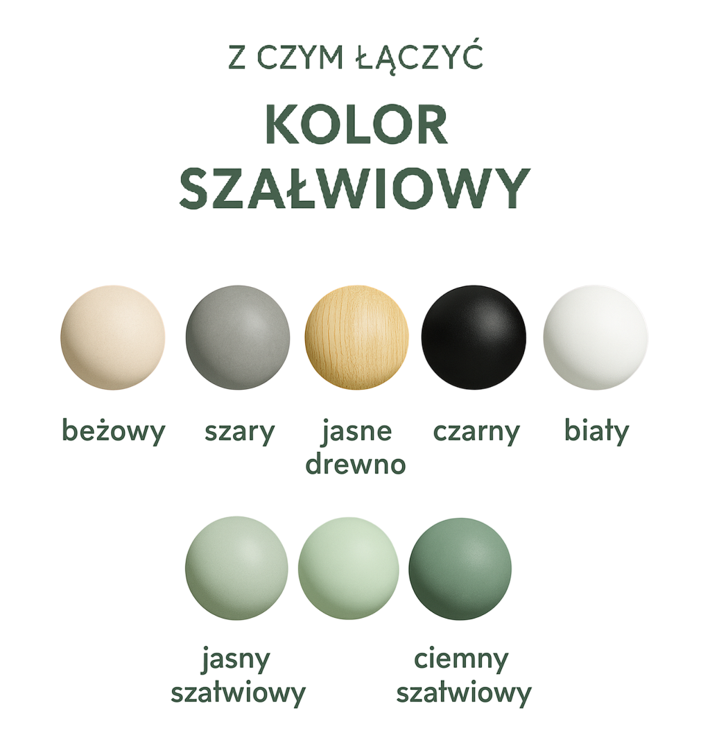 kolor szalwiowy dodatki