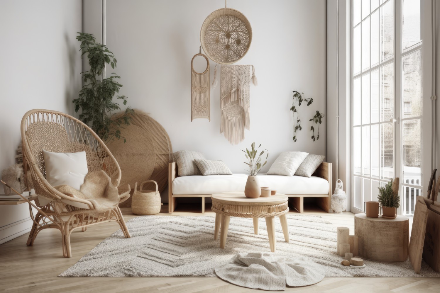 styl scandi boho – Naturalne materiały budują przytulność bez nadmiaru dekoracji