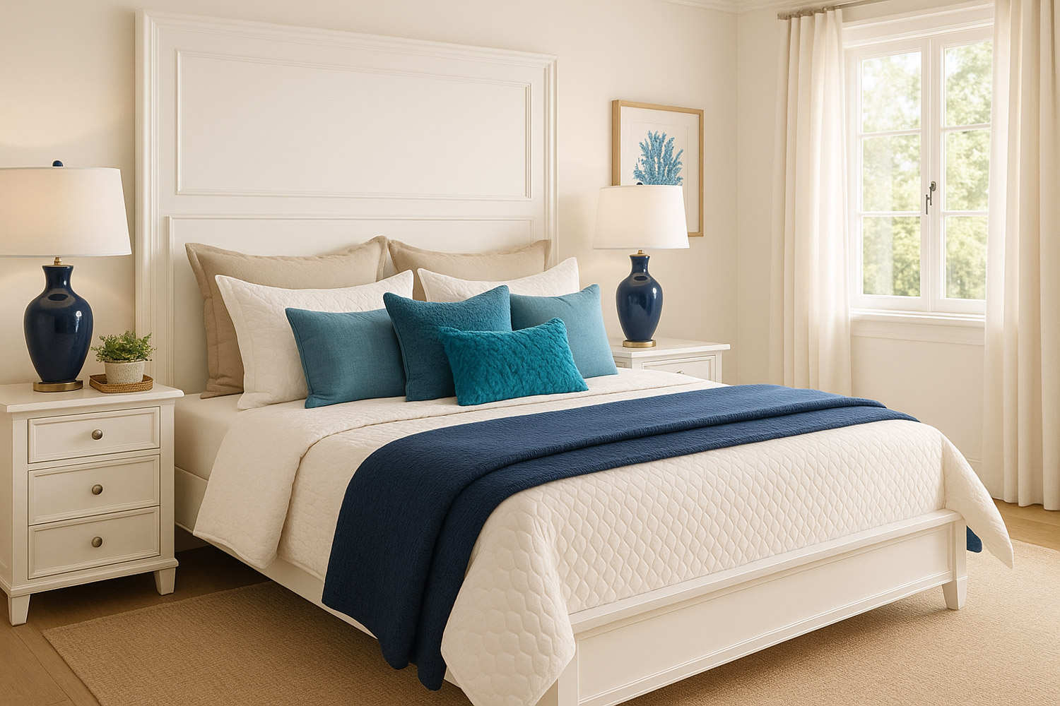 Wnętrze w stylu hampton – detal 2
